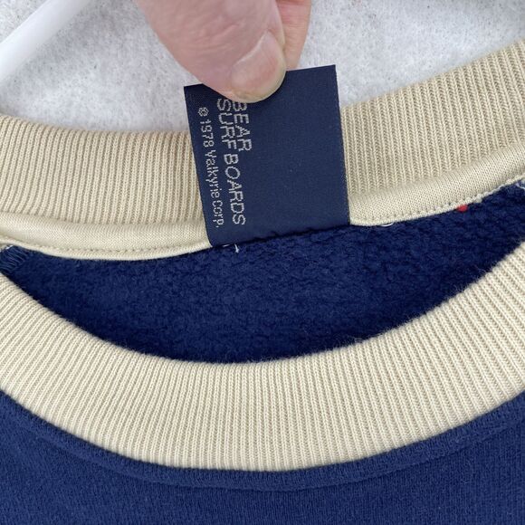 Bear Snow Boards Size Large Sweat Shirt Logo 1990's Blue Graphic Vintage Y2K - Picture 5 of 14
